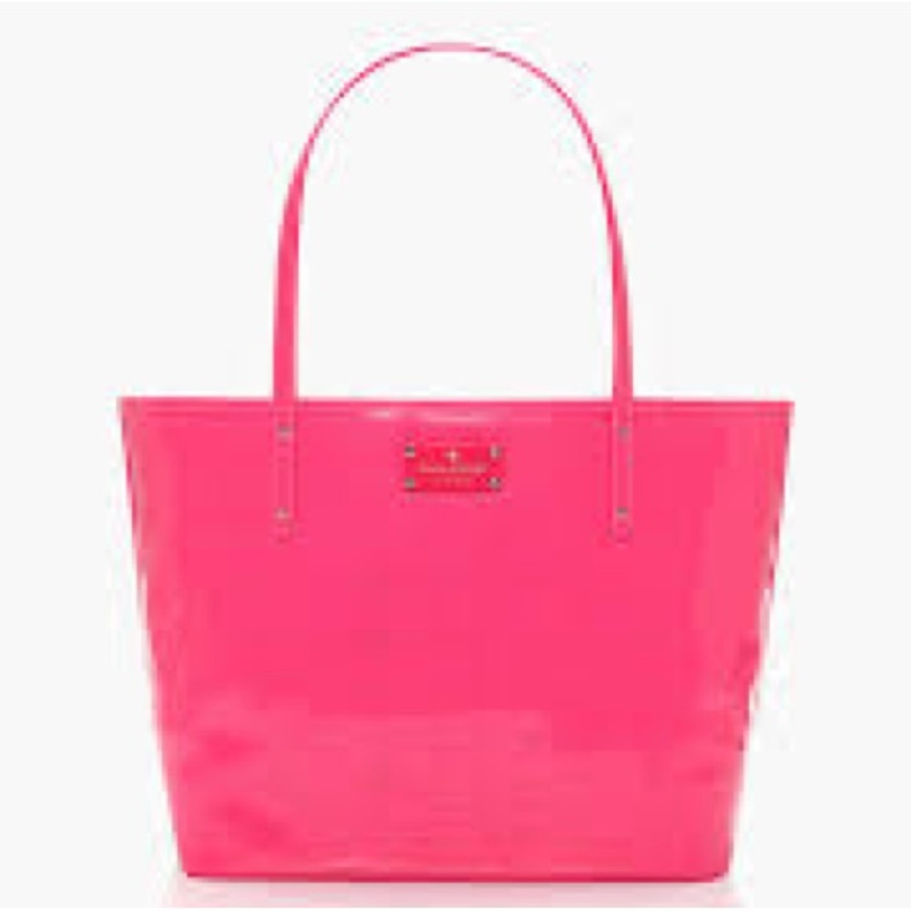 Kate Spade New York Molly Bikini Dot Large Women's Tote Bag - Neon Pink